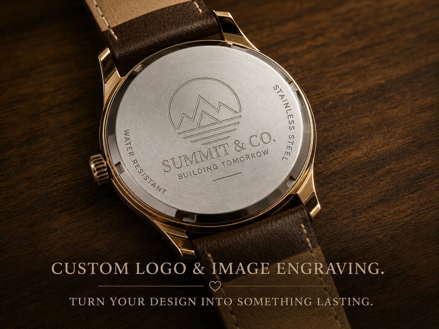 Custom Watch Caseback Logo & Image Engraving — Send-In CNC Service