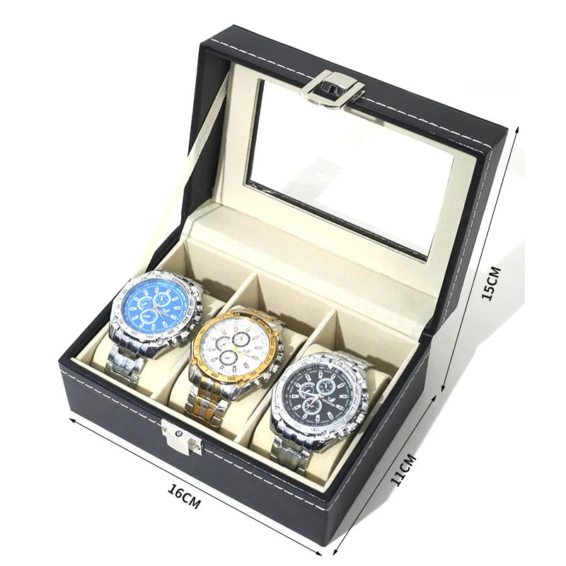 Watch display tray 6-slot dresser styling with luxury watches